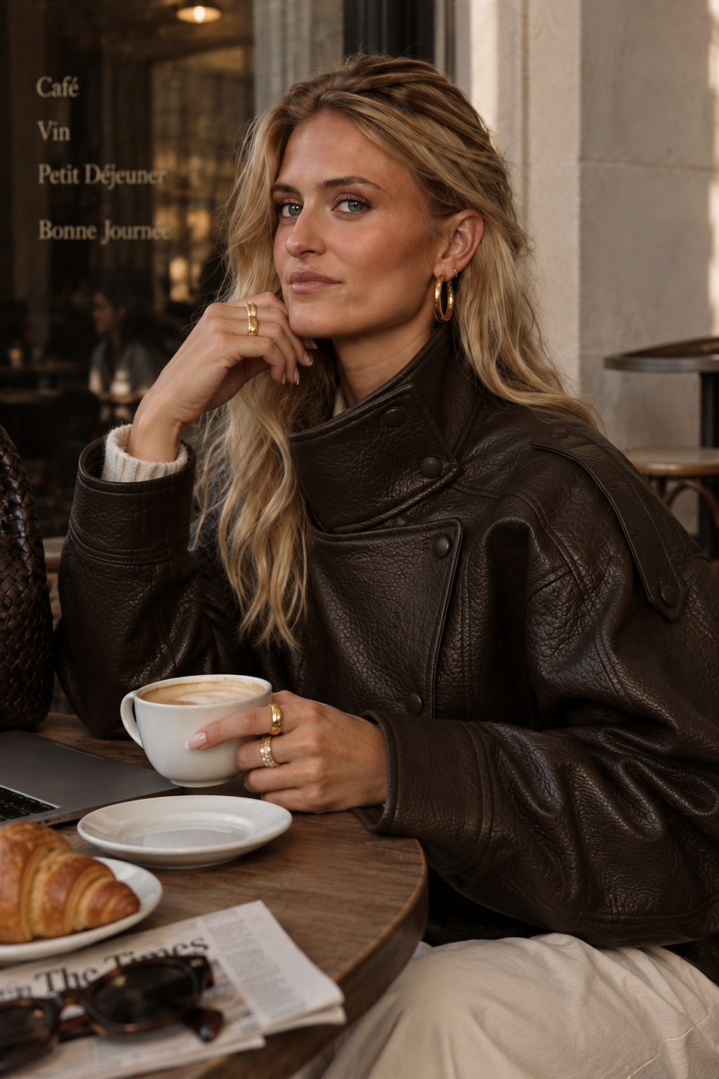 Roé smykker stylet til en elegant caféhverdag